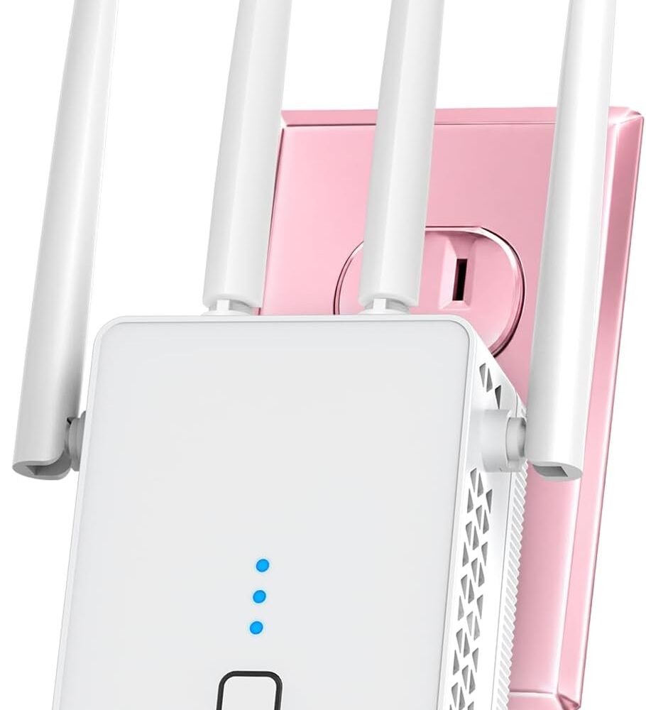 New WiFi Extender, 2026 WiFi Booster 1200Mbps Dual Band (5.8GHz/2.4GHz), WiFi Extender Signal Booster for Home with Ethernet Port Covers up to 19999sq.ft and 125+ Devices(Pure White)